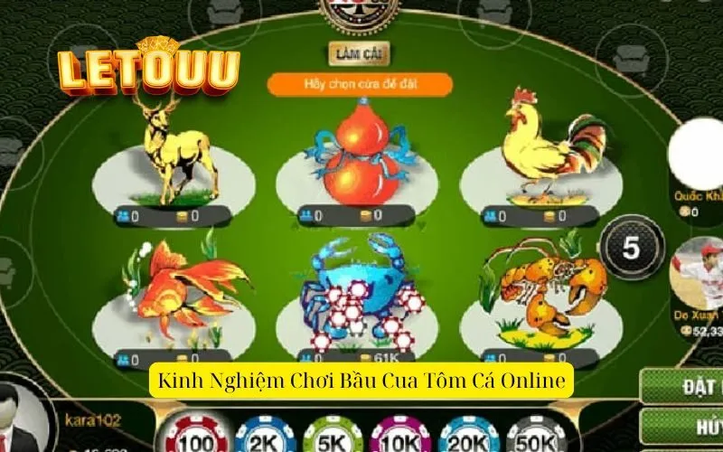 Kinh Nghiệm Chơi Bầu Cua Tôm Cá Online