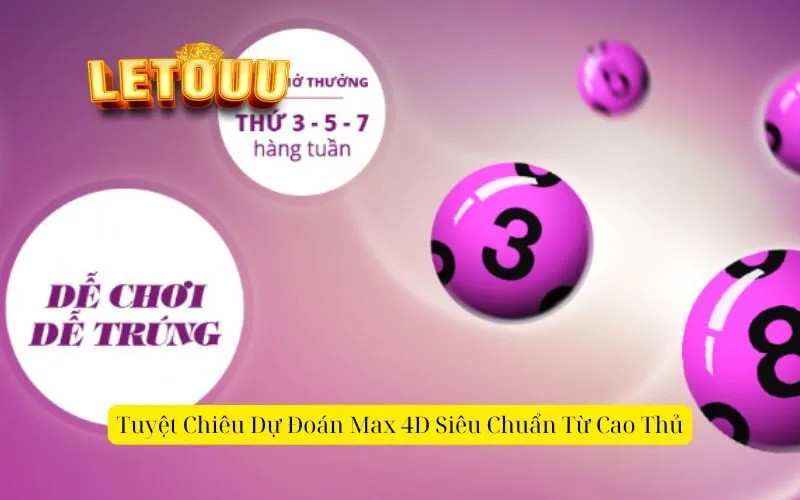 Tuyệt Chiêu Dự Đoán Max 4D Siêu Chuẩn Từ Cao Thủ