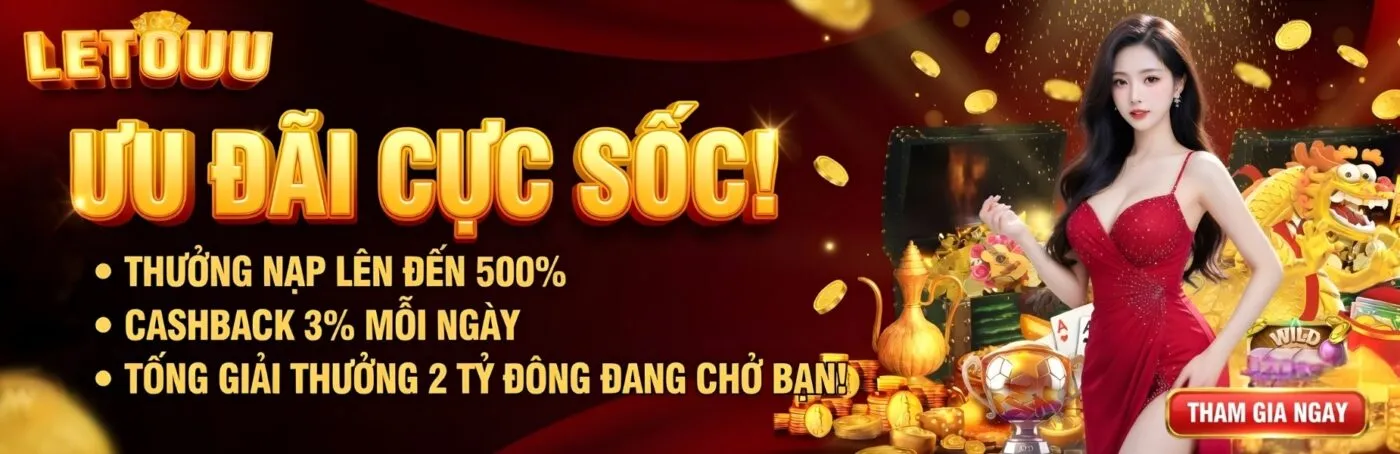 ưu dãi cực sốc thưởng nạp lên tới 500%